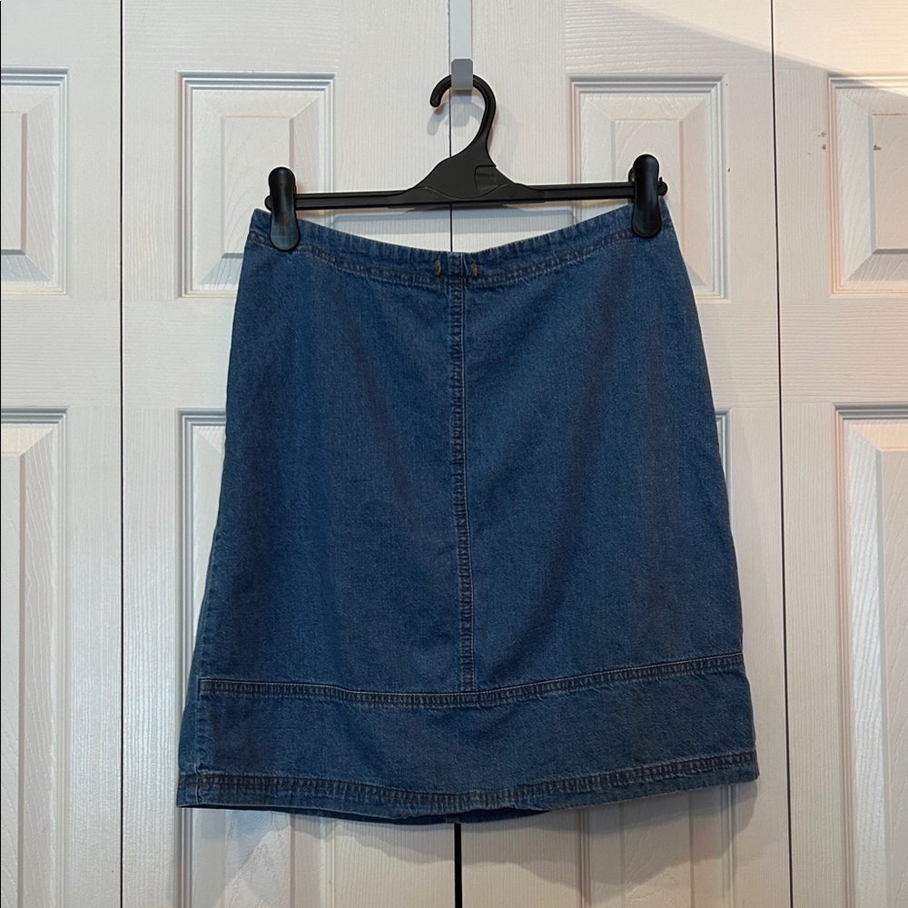 Vintage Studio Petite Blue Denim A-Line Skirt
